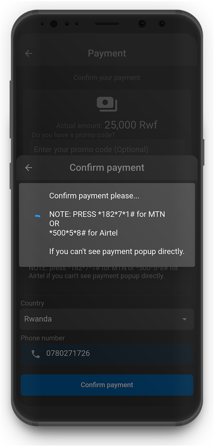 Confirm Payment