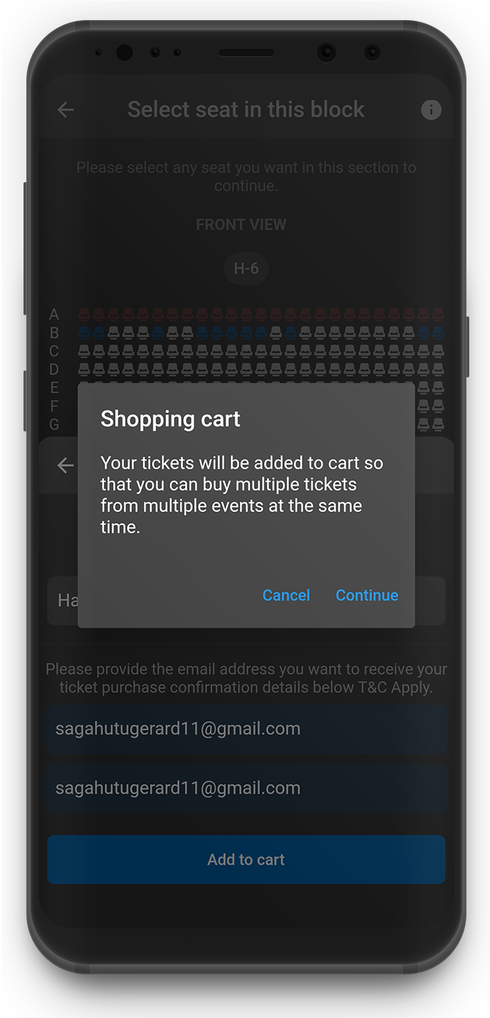 Click Continue to Checkout