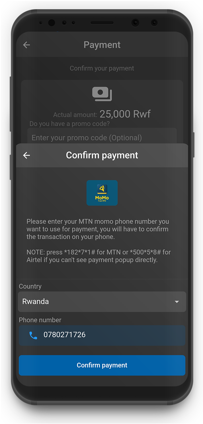 Let’s go with MTN MoMo